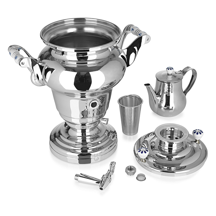 Самовар BEEM модель Soraya, 10 литров, серебристый