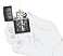 Зажигалка ZIPPO Chess Design с покрытием High Polish Black, латунь/сталь, черная, 38x13x57 мм