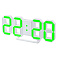 Perfeo LED часы-будильник "LUMINOUS", белый корпус / зелёная подсветка PF-663