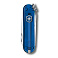 Нож-брелок VICTORINOX Classic SD Colors "Deep Ocean", 58 мм, 7 функций, полупрозрачный синий