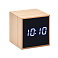 Будильник бамбук с ЖК экраном MARA CLOCK
