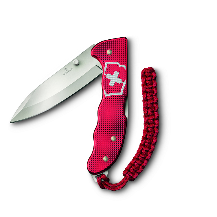 Нож охотника VICTORINOX Evoke Alox 130 мм, 5 функций, с фиксатором лезвия, красный