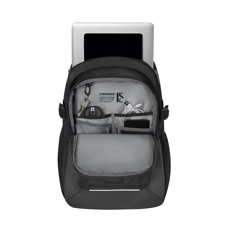 Рюкзак WENGER XE Ryde 16", черный, переработанный ПЭТ/Полиэстер, 33х22х47 см, 26 л.