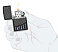 Зажигалка ZIPPO Chess Pieces с покрытием Black Matte, латунь/сталь, черная 38x13x57 мм