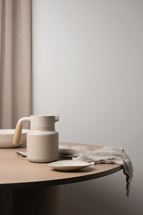 Вакуумный термос с ручкой VINGA Arbe из переработанной нержавеющей стали RCS, 1 200 мл