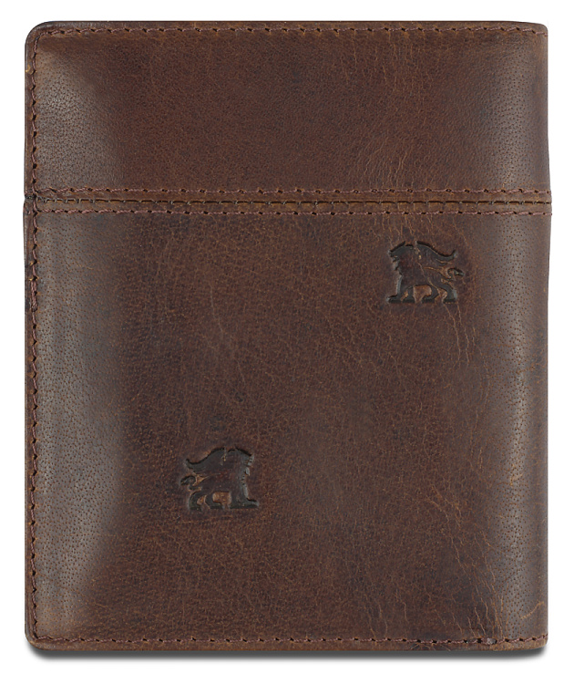 Бумажник Mano "Don Leon", натуральная кожа в коричневом цвете, 9,7 х 11,7 см