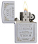 Зажигалка ZIPPO Classic с покрытием Satin Chrome™, латунь/сталь, серебристая, матовая, 38x13x57 мм