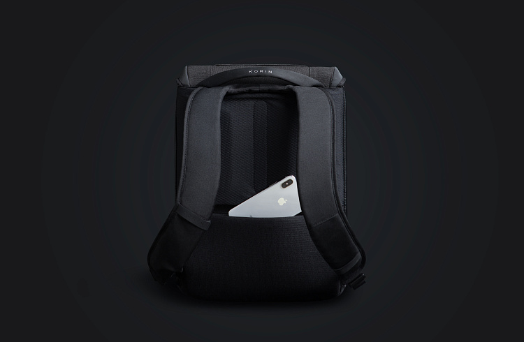 Рюкзак ClickPack X 45х32х15,5 см, с клапаном, черный