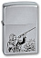 Зажигалка ZIPPO Hunter с покрытием Satin Chrome™, латунь/сталь, серебристая, матовая, 38x13x57 мм