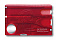 Швейцарская карточка VICTORINOX SwissCard Nailcare, 13 функций, полупрозрачная красная