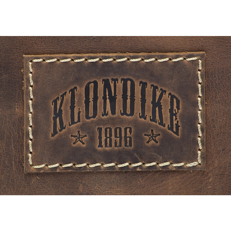 Сумка KLONDIKE Native, натуральная кожа в коричневом цвете, 39 х 10 х 31 см