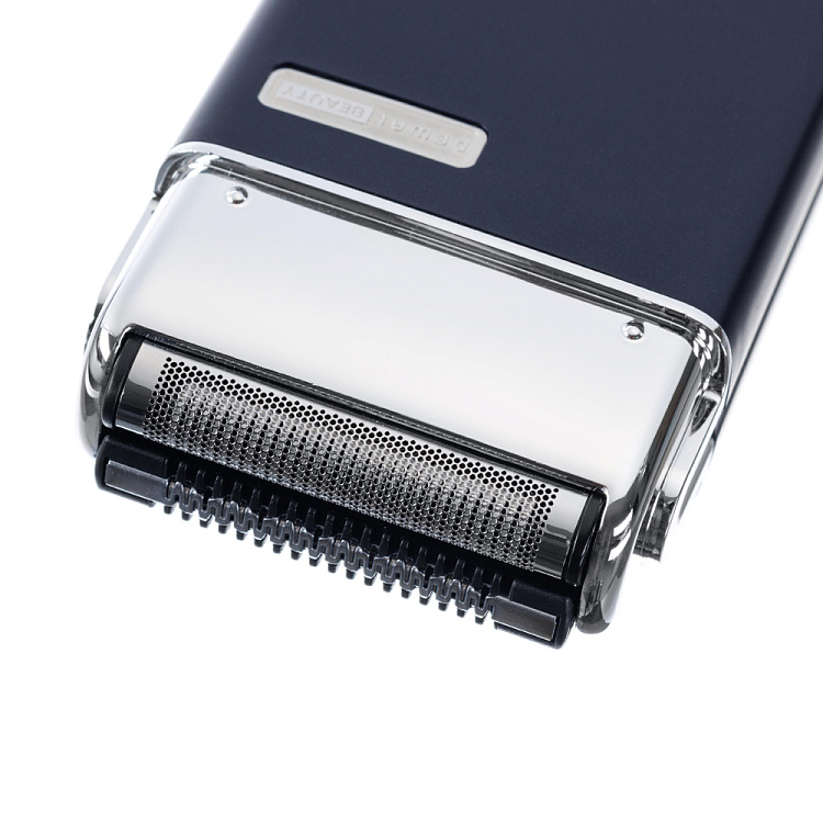 Шейвер для проработки контуров и бороды/бритья DEWAL BEAUTY Shave Mini, цвет синий
