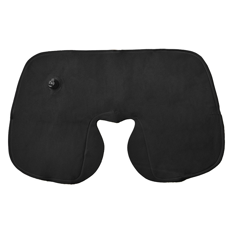 Подушка  надувная дорожная WAY  в футляре; желтый; 43,5х27,5 см; твил