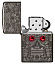 Зажигалка ZIPPO Armor™ Crystal с покрытием High Polish Black Ice®, латунь/сталь, чёрная, 38x13x57 мм
