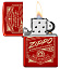 Зажигалка ZIPPO Classic с покрытием Metallic Red, латунь/сталь, красная, 38x13x57 мм