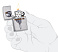 Зажигалка ZIPPO Sword Skull Desig с покрытием Brushed Chrome, латунь/сталь, серебристая, 38x13x57 мм