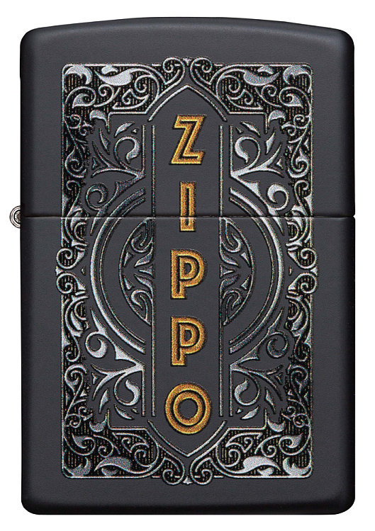 Зажигалка ZIPPO Classic с покрытием Black Matte, латунь/сталь, черная, 38x13x57 мм