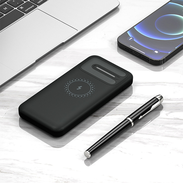Внешний аккумулятор Odyssey, 10000 mAh с беспроводной зарядкой