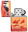 Зажигалка ZIPPO Mars Design с покрытием 540 Matte, латунь/сталь, красная, матовая, 38x13x57 мм