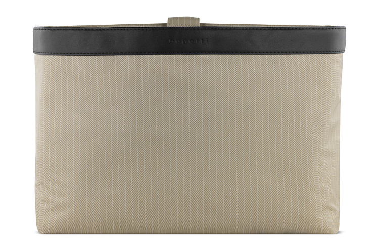 Бизнес-сумка женская наплечная BUGATTI Luna, черная, полиуретан, 40,5 x 14 x 30,5 см