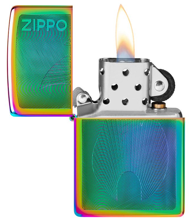 Зажигалка ZIPPO Classic с покрытием Multi Color, латунь/сталь, разноцветная, 38x13x57 мм