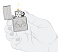 Зажигалка ZIPPO Reatree® с покрытием High Polish Chrome, латунь/сталь, серебристая, 38x13x57 мм