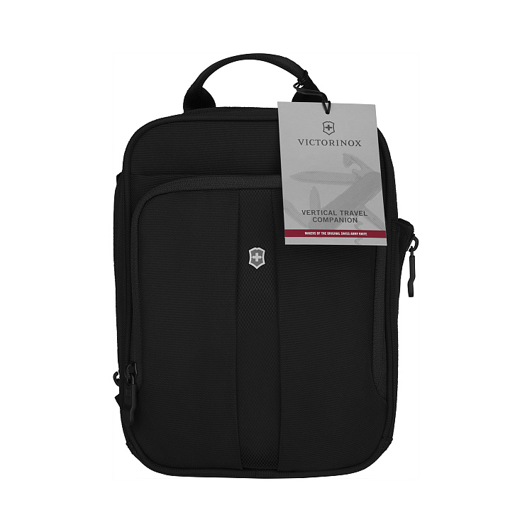 Сумка наплечная VICTORINOX TA 5.0, Travel Companion вертикальная, чёрная, нейлон, 21x10x27 см, 6 л