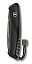 Нож перочинный VICTORINOX RangerGrip 55 Onyx Black, 130 мм, 12 функций, с фиксатором лезвия, чёрный