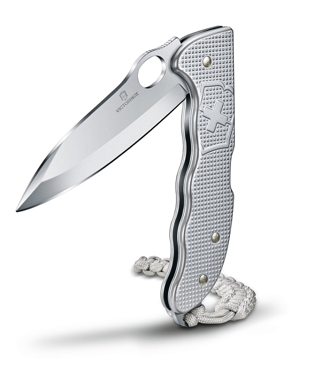 Нож охотника VICTORINOX Hunter Pro M Alox 130 мм, 4 функции, с фиксатором лезвия, серебристый