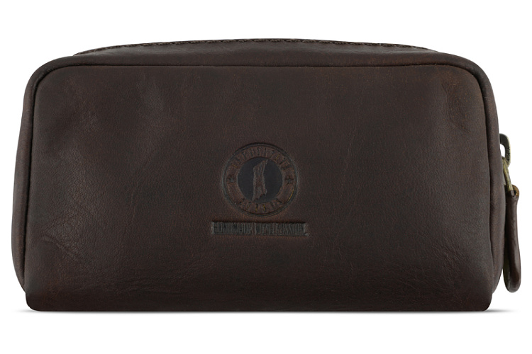 Ключница KLONDIKE RUSH «Harvey», натуральная кожа в темно-коричневом цвете, 11 х 5,5 х 3,5 см