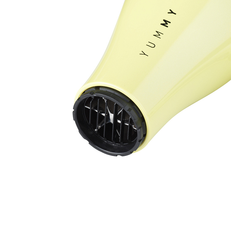 Фен DEWAL BEAUTY YumMy Yellow, жёлтый, 2000 Вт, ионизация, 1 насадка