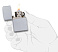Зажигалка ZIPPO Classic с покрытием Satin Chrome™, латунь/сталь, серебристая, матовая, 38x13x57мм