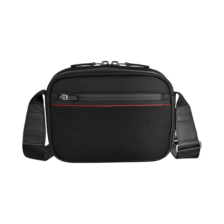 Сумка через плечо компактная VICTORINOX Architecture Urban2 Compact Crossbody Bag, черный, полиэстер/кожа, 22x6x16 см, 2 л