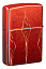 Зажигалка ZIPPO Ombre Flames с покрытием 540 Tumbled Brass, латунь/сталь, разноцветная, 38x13x57 мм