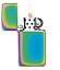 Зажигалка ZIPPO Slim® с покрытием Spectrum™, латунь/сталь, разноцветная, глянцевая, 29x10x60 мм