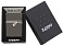 Зажигалка ZIPPO Puller с покрытием Black Ice ®, латунь/сталь, чёрная, глянцевая, 38x13x57 мм