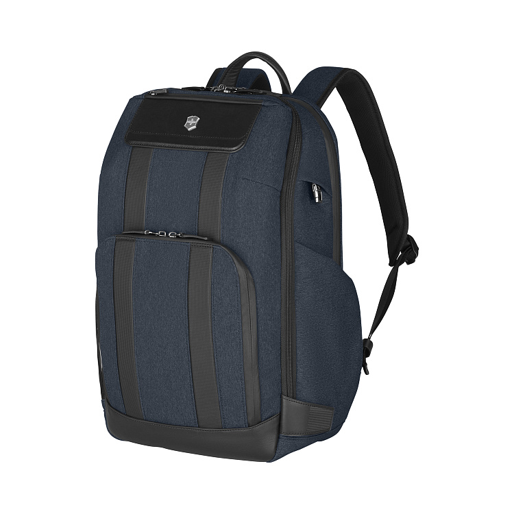 Рюкзак VICTORINOX Architecture Urban2 Deluxe Backpack 15”, синий, полиэстер/кожа, 31x23x46 см, 23 л