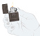 Зажигалка ZIPPO Armor® с покрытием Black Ice®, латунь/сталь, чёрная, 29x10x60 мм
