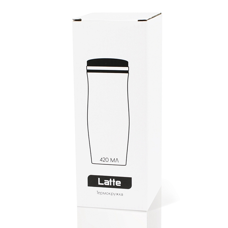 Термокружка Latte, бело-