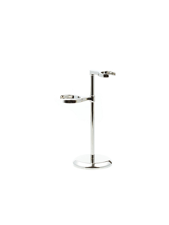 Бритвенный набор IL Ceppo: станок, помазок, подставка, серебристый цвет