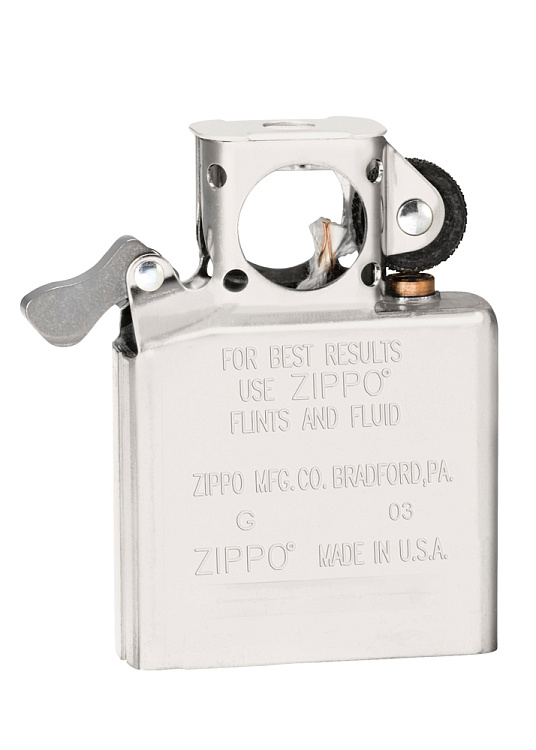 Подарочный набор ZIPPO: зажигалка Black Ice® и вставной блок для зажигалок для трубок, латунь/сталь