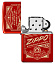 Зажигалка ZIPPO Classic с покрытием Metallic Red, латунь/сталь, красная, 38x13x57 мм