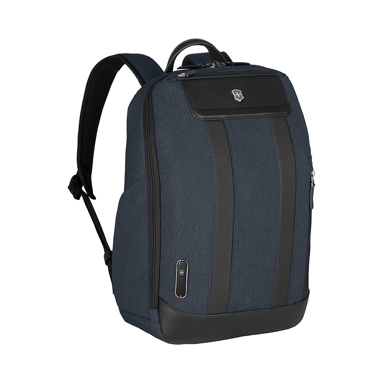 Рюкзак VICTORINOX Architecture Urban 2 City Backpack 14'', синий, полиэстер / кожа, 30x19x42 см, 17л