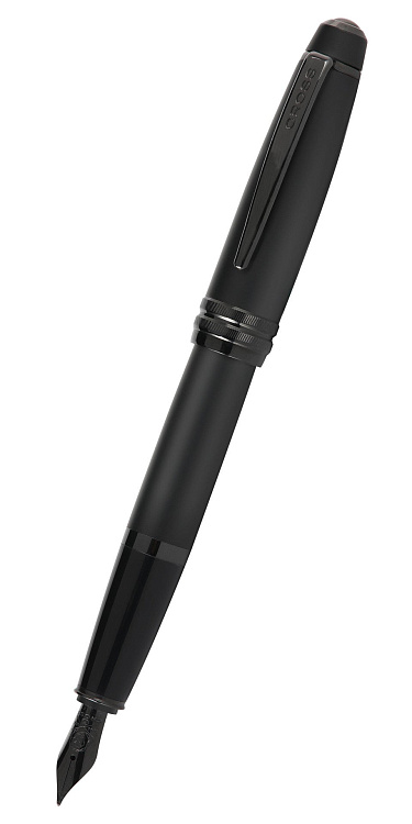 Перьевая ручка Cross Bailey Matte Black Lacquer, перо F. Цвет - черный.