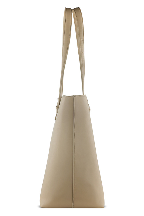 Бизнес-шоппер женский наплечный BUGATTI Luna, бежевый, полиуретан, 47 х 18 х 34 см