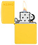 Зажигалка ZIPPO Logo с покрытием Sunflower, латунь/сталь, желтая, глянцевая, 38x13x57 мм