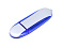 USB 3.0- флешка промо на 64 Гб овальной формы