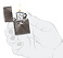 Зажигалка ZIPPO Armor® с покрытием Black Ice®, латунь/сталь, чёрная, 38x13x57 мм