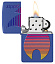 Зажигалка ZIPPO Classic с покрытием Royal Blue Matte, латунь/сталь, синяя, матовая, 38x13x57 мм