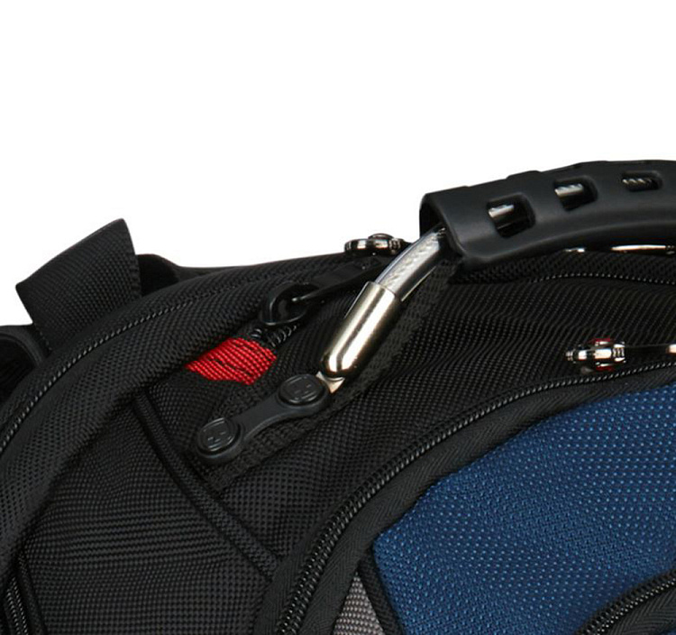Рюкзак WENGER Ibex 17", черный/синий, полиэстер/ПВХ, 37 x 26 x 47 см, 23 л